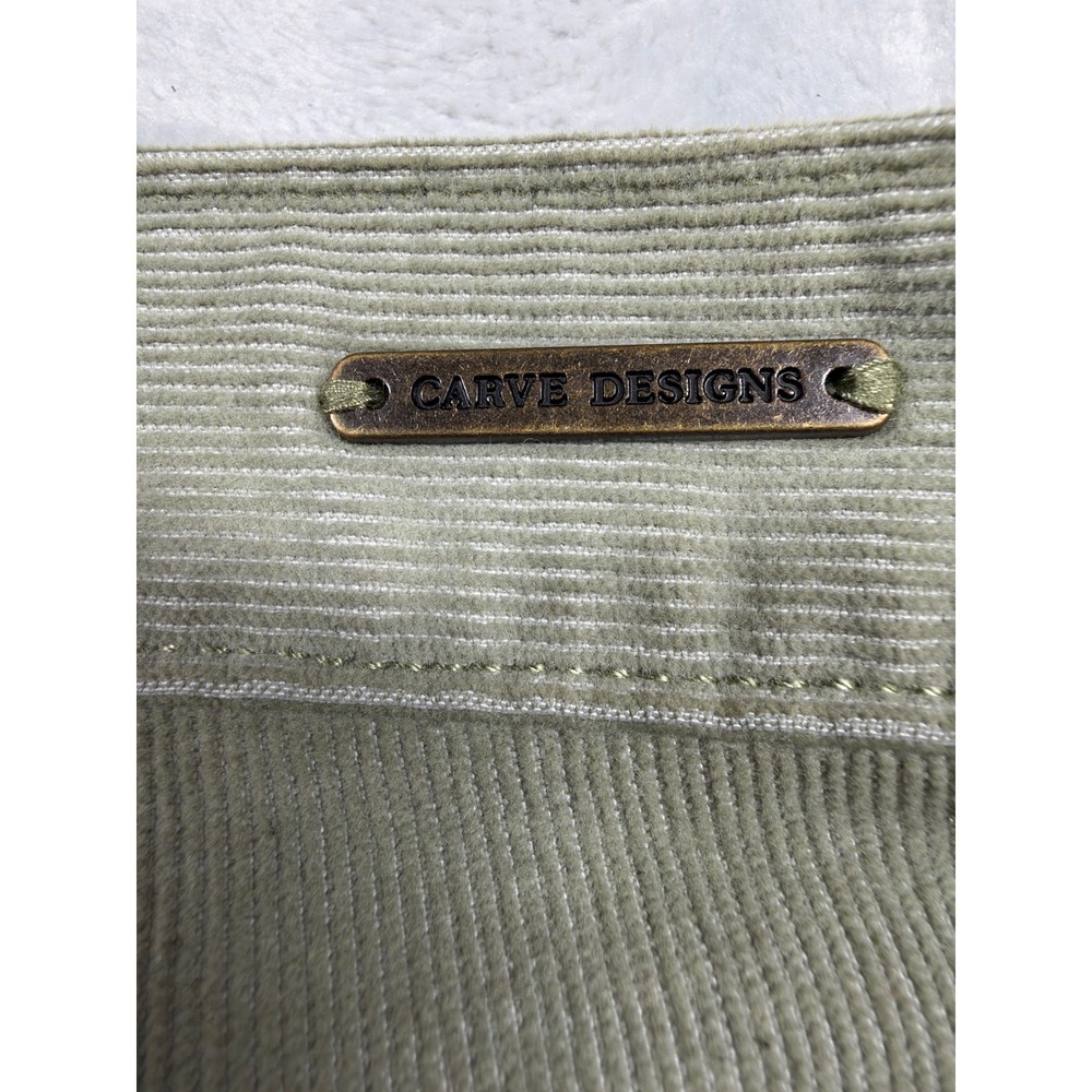 Carve Designs Oahu Shorts Women 6 Olive Corduroy Raw Hem Organic Cotton - Picture 3 of 6